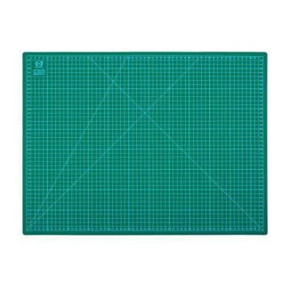 Vágóalátét - öngyógyuló vágólap, centiméteres beosztással, zöld színű - DAFA - A2-es méret, 60x45 cm