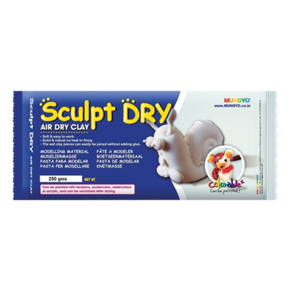 Modellező Agyag - Modeling Clay - MUNGYO Sculpt Dry - Fehér 500 gr