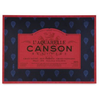 CANSON Héritage merített, savmentes akvarelltömb 100 % pamutból, (4 oldalt ragasztott) 20 ív, sima 31 x 41 cm CANSON Héritage merített, savmentes akvarelltömb 100 % pamutból, (4 oldalt ragasztott) 20 ív, sima 31 x 41 cm