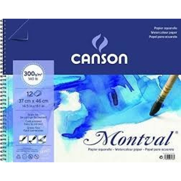 MONTVAL savmentes akvarelltömb, 100 % alfa cellulózból, spirálkötés 300 gr, 12 ív, finomszemcsés, 13,5 x21 cm MONTVAL savmentes akvarelltömb, 100 % alfa cellulózból, spirálkötés 300 gr, 12 ív, finomszemcsés, 13,5 x21 cm