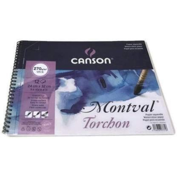 MONTVAL savmentes akvarelltömb, 100 % alfa cellulózból, (spirálkötés) 270 gr, 12 ív, érdes, 24 x 32 cm MONTVAL savmentes akvarelltömb, 100 % alfa cellulózból, (spirálkötés) 270 gr, 12 ív, érdes, 24 x 32 cm