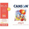 CANSON Acrylic savmentes akril festőtömb egyik oldalán ragasztott 400 gr, 10 ív, finom szemcsés, 24 x 32 cm