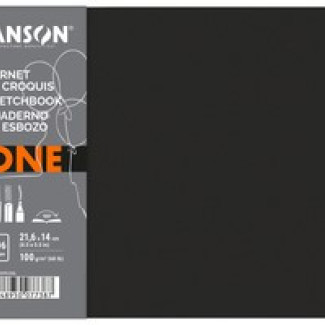 CANSON ArtBook "ONE" Landscape A5, skicckönyv, finom szemcsés papír 100g/m2 98 ív - 14 x 21,6 cm