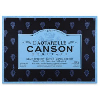 CANSON Héritage merített, savmentes akvarelltömb, 300gr, 100 % pamutból, (4 oldalt ragasztott) 20 ív, érdes 46 x 61 cm CANSON Héritage merített, savmentes akvarelltömb, 300gr, 100 % pamutból, (4 oldalt ragasztott) 20 ív, érdes 46 x 61 cm