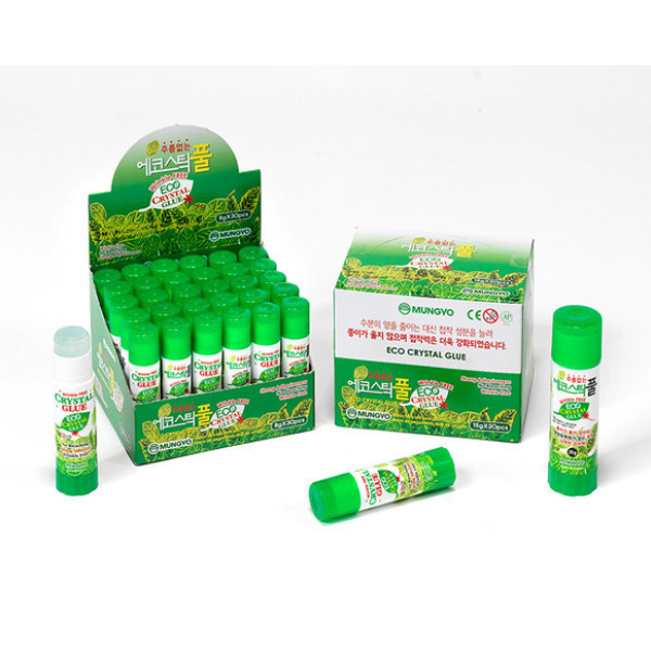 Ragasztóstift, Környezetbarát, Zöld színű tokban - Mungyo - 25 gr