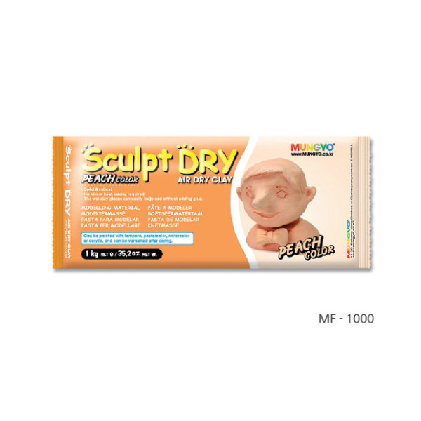 Modellező Agyag - Modeling Clay - MUNGYO Sculpt Dry - Barack színű, 500 gr