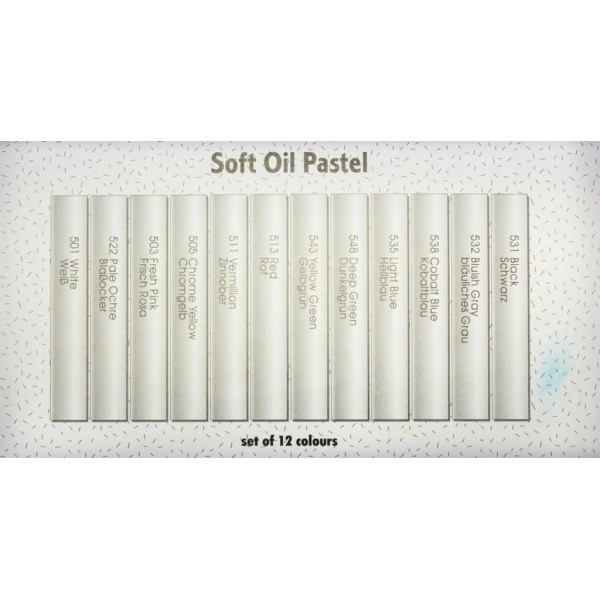 Olajpasztell készlet - Mungyo Oil Pastels for Artists - 12 színű készlet