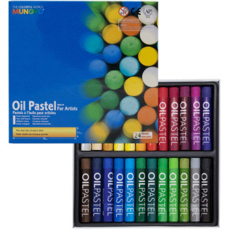 Olajpasztell készlet - Mungyo Oil Pastels for Artists - 24 színű készlet