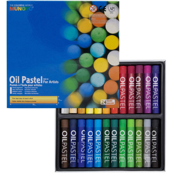 Olajpasztell készlet - Mungyo Oil Pastels for Artists - 24 színű készlet