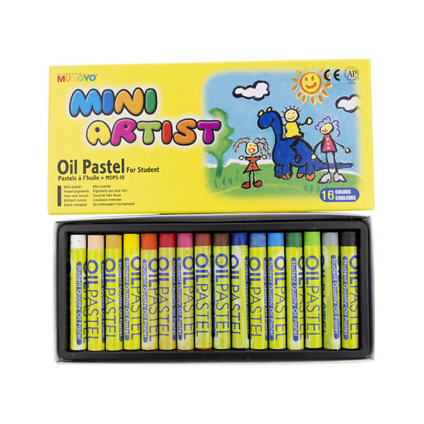 Olajpasztell készlet - Mungyo Mini Oil Pastels for Artists - 16 színű készlet