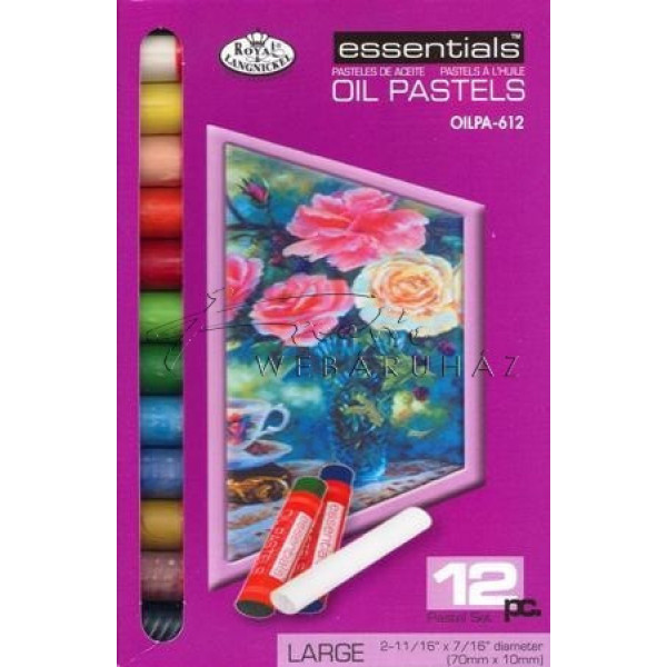 Olajpasztell készlet 12 színű, vegyes színek - Royal WAX 12