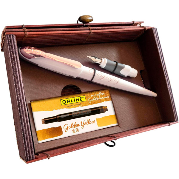 Online Air White Rose + 1 tollhegy + A6 ajándékkártyák + Töltőtoll patron 