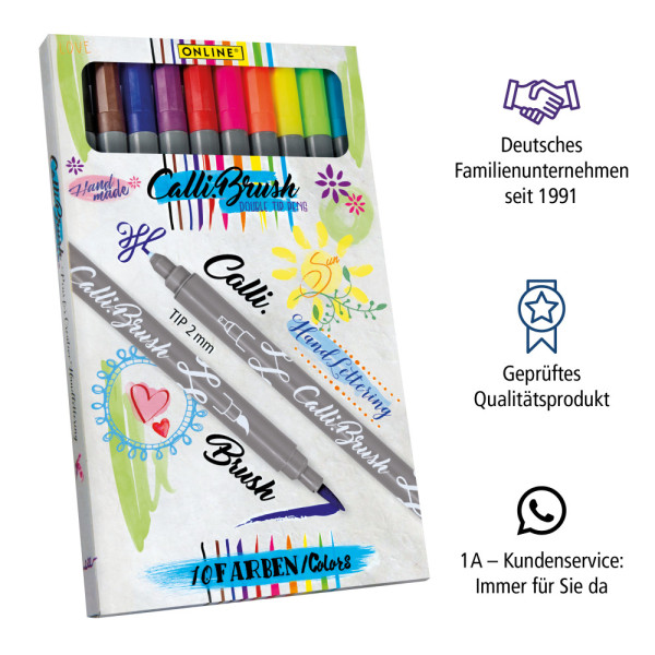 Calli.Brush Pen Double Tip 10 db-os készlet