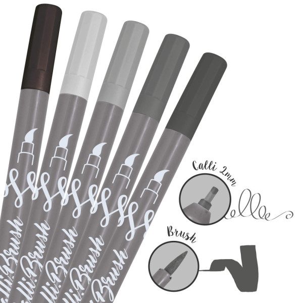 Calli.Brush Set Grey Edition
