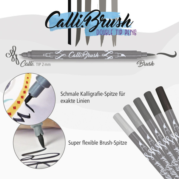 Calli.Brush Set Grey Edition