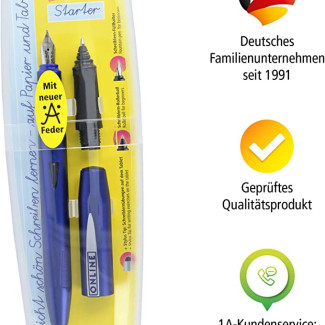 Two in One Switch Bright Blue Set - Patronos töltőtoll készlet, cserélhető fejjel - Kék