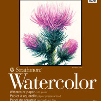 Akvarelltömb - Strathmore 400 Watercolor Pad - 300 gr, 12 lapos, 23x31 cm, spirálkötéses