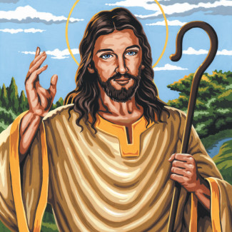 Vásznas kifestő készlet - A Jó Pásztor