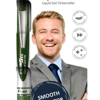 Pentel zselés rollertoll szett EnerGel 0,35 mm 4 db- os - fekete, sötétkék, burgundi, sötétzöld