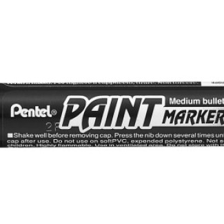 Pentel lakkmarker kerek hegyű 2,0 mm - fekete 
