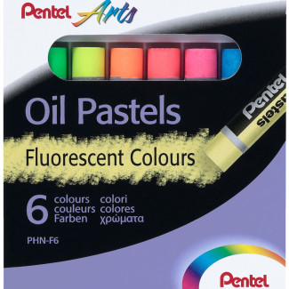 Pentel fluoreszkáló olajpasztell kréta 6 db-os 