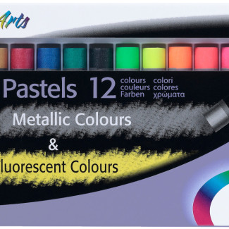 Pentel olajpasztell kréta - Metál színek és Fluoreszkáló színek - 12 db-os szett