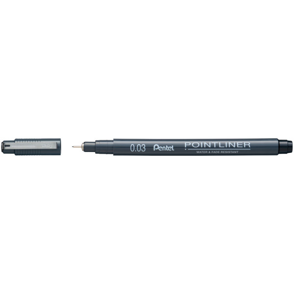 Pentel Pointliner tűfilc 0,03 mm - fekete 