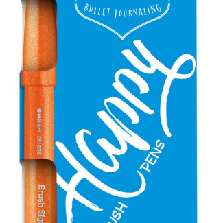 Pentel Brush Sign Pen kalligrafikus hajlékony hegyű ecsettoll szett 4 db-os - orgona, pink, világoskék, lila