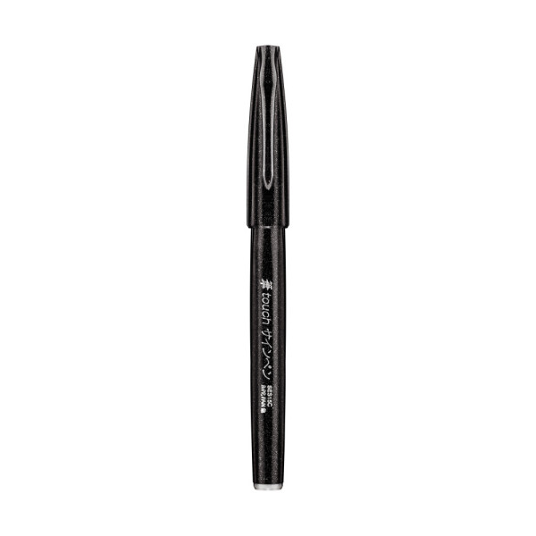 Pentel Brush Sign Pen kalligrafikus hajlékony hegyű ecsettoll - fekete 