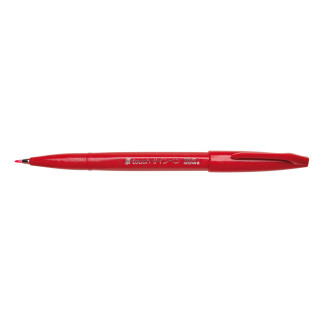 Pentel Brush Sign Pen kalligrafikus hajlékony hegyű ecsettoll - piros 