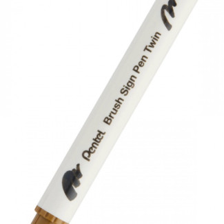 Pentel Twin Brush Pen kétvégű ecsettoll - umbrabarna Pentel Twin Brush Pen kétvégű ecsettoll - umbrabarna