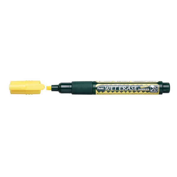 Pentel törölhető folyékony krétamarker fordítható heggyel 2-4 mm - sárga Pentel törölhető folyékony krétamarker fordítható heggyel 2-4 mm - sárga