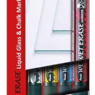 Pentel törölhető folyékony kréta 4 db-os - piros, kék, sárga, fehér Pentel törölhető folyékony kréta 4 db-os - piros, kék, sárga, fehér