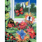 Kifestő készlet akrilfestékkel, ecsettel, gyerekeknek 8 éves kortól - 20x25 cm - Pillangók