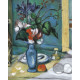 Kifestő készlet vászonra, akrilfestékkel, ecsettel, felnőtteknek - 28x36 cm - Cézanne: Kék váza Kifestő készlet vászonra, akrilfestékkel, ecsettel, felnőtteknek - 28x36 cm - Cézanne: Kék váza