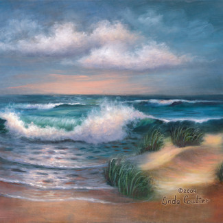 Kifestő készlet vászonra, akrilfestékkel, ecsettel, felnőtteknek - 28x36 cm - Tengerpart Kifestő készlet vászonra, akrilfestékkel, ecsettel, felnőtteknek - 28x36 cm - Tengerpart