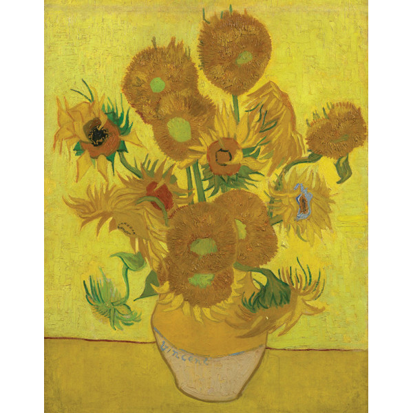 Kifestő készlet vászonra, akrilfestékkel, ecsettel, felnőtteknek - 23x31 cm - Van Gogh: Napraforgók Kifestő készlet vászonra, akrilfestékkel, ecsettel, felnőtteknek - 23x31 cm - Van Gogh: Napraforgók