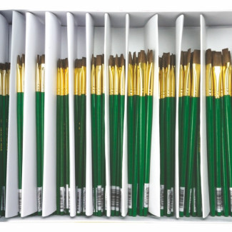 Iskolai ecset, lapos, természetes szőrű - Royal, 8-as méret