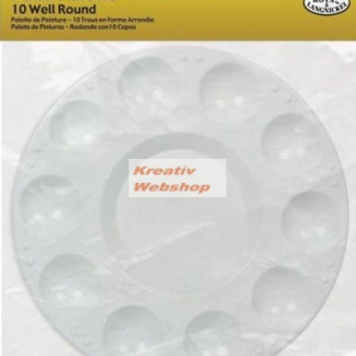 Paletta - fehér körpaletta, egyéni csomagolással - 17,5 cm átmérő