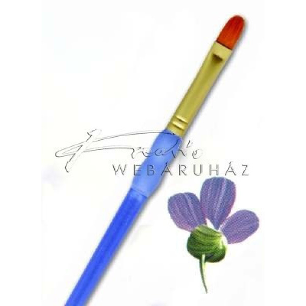 Soft Grip ecset - Macskanyelv ecset, Gold Taklon szőrrel - 2-es méret