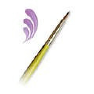 Soft Grip ecset - Hegyes kerek ecset, természetes nyest szőrrel - 3-as méret Soft Grip ecset - Hegyes kerek ecset, természetes nyest szőrrel - 3-as méret