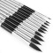 Soft Grip ecset - Lapos elmosó ecset, Black Taklon szőrrel - 3/4-es méret
