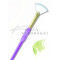 Soft Grip ecset - Legyező ecset, White Taklon szőrrel - 2-es méret