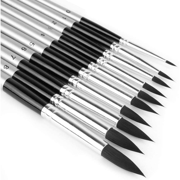 Soft Grip ecset - Lapos ecset, Black Taklon szőrrel - 1/4-es méret Soft Grip ecset - Lapos ecset, Black Taklon szőrrel - 1/4-es méret