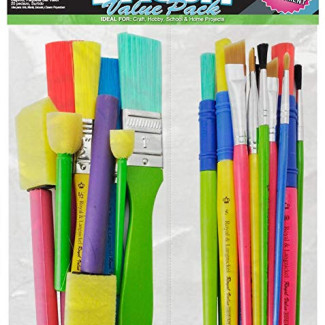 Gazdaságos ecsetkészlet - Hobby ecsetek és szivacsecsetek - 25 db-os