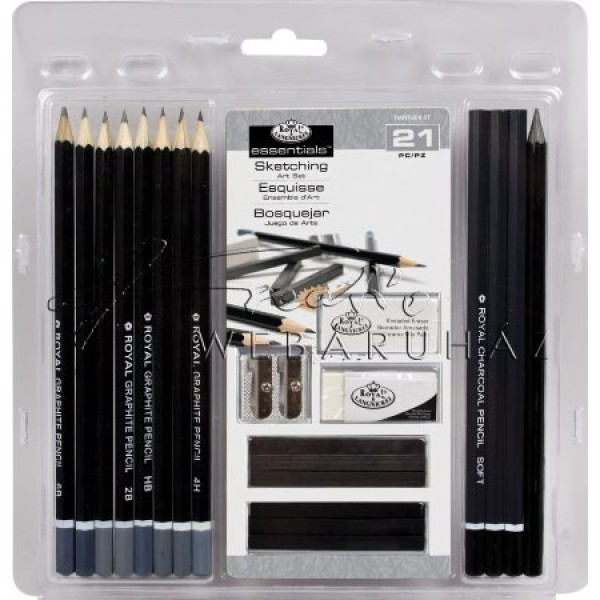 Művész rajzkészlet - Grafit, kréta szén válogatás