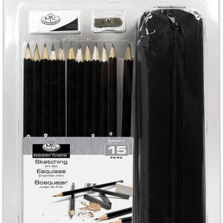 Művész rajzkészlet Ceruzatartóval - Royal 15 részes készlet