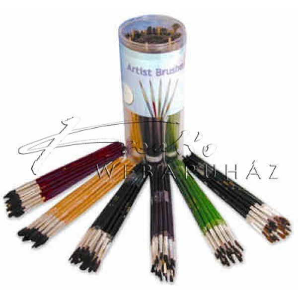 Természetes szőrű Camel hobby ecsetkészlet, lapos, méretek 1-2-3-4-5-6