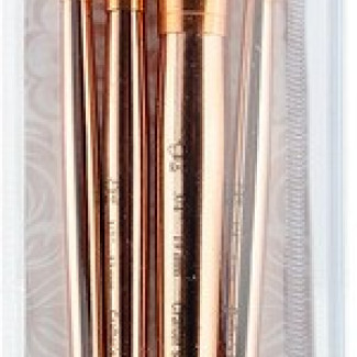 Professzionális hobby ecset készlet - Pro Rose Gold vágott laposecsetek, 4 db