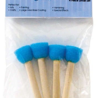 Szivacsos pontozó ecsetek - 4 db-os készlet